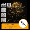 Aigostar - Ghirlandă LED de exterior pentru Crăciun 800xLED/8 funcții 23 m IP44 alb cald