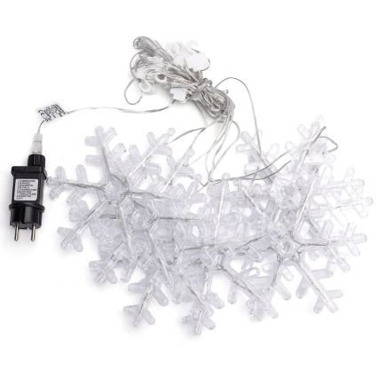 Aigostar - ghirlandă LED de Crăciun pentru exterior 84xLED/8 funcții 1,2x1m IP44 alb cald fulgi de zăpadă