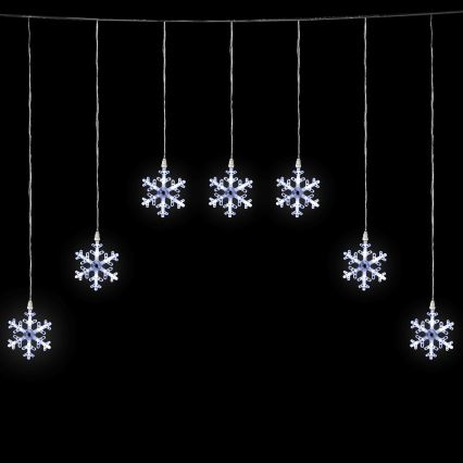 Aigostar - Ghirlandă de Crăciun LED pentru exterior 84xLED/8 funcții 1,2x1m IP44 alb rece fulgi
