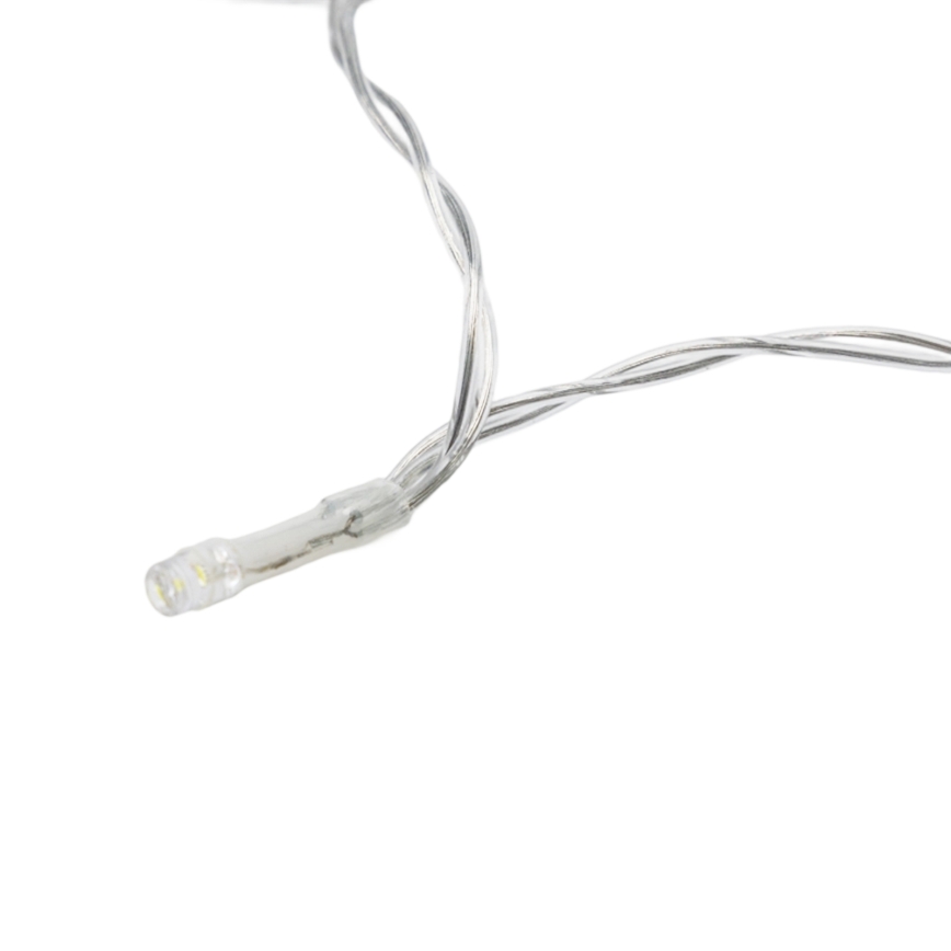 Aigostar - Ghirlandă LED reglabilă de Crăciun pentru exterior cu senzor de mișcare 100xLED/3xAA 12m alb cald + telecomandă
