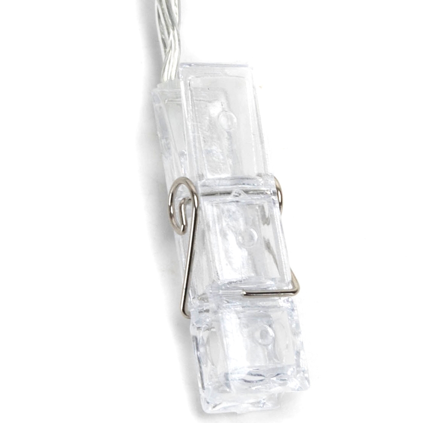 Aigostar - Ghirlandă LED decorativă 20xLED/5W/USB 6 m alb cald