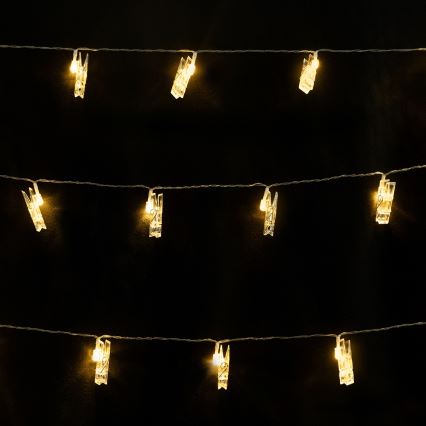 Aigostar - Ghirlandă LED decorativă 40xLED/5W/USB 9 m alb cald