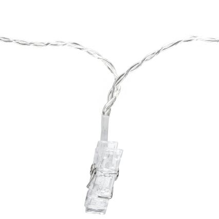 Aigostar - Ghirlandă LED decorativă 40xLED/5W/USB 9 m alb cald