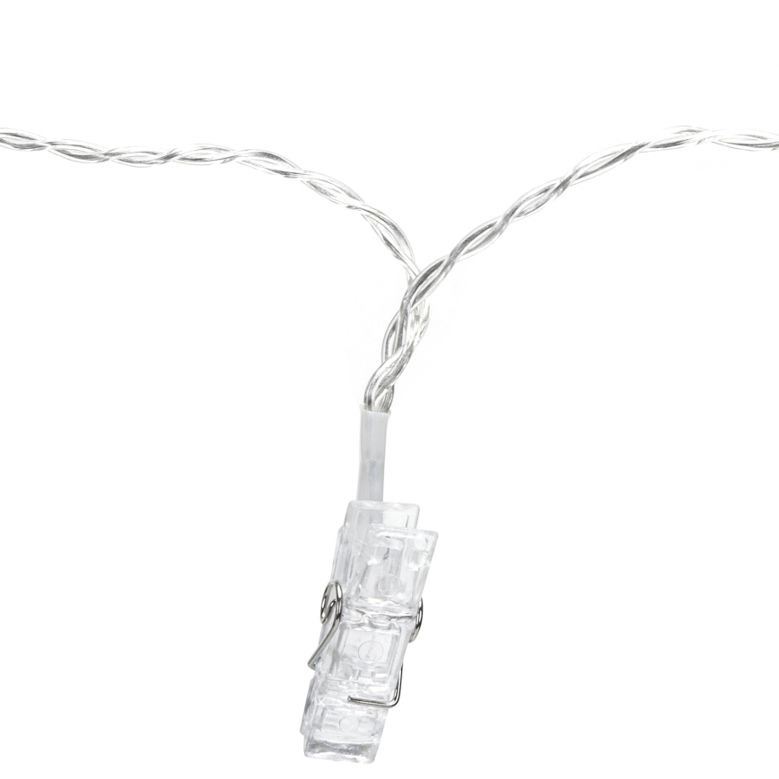 Aigostar - Ghirlandă LED decorativă 40xLED/5W/USB 9 m alb cald