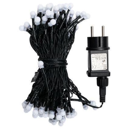 Aigostar - Ghirlandă LED decorativă pentru exterior 100 LED-uri / 8 funcții 10 m IP44 alb cald