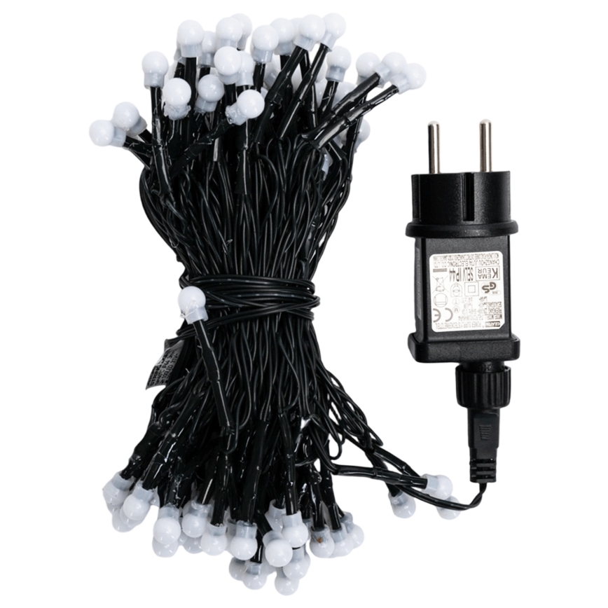 Aigostar - Ghirlandă LED decorativă pentru exterior 100 LED-uri / 8 funcții 10 m IP44 alb cald