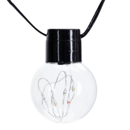 Aigostar - Ghirlandă LED decorativă pentru exterior, 160 LED-uri, 10 m, IP44, alb cald