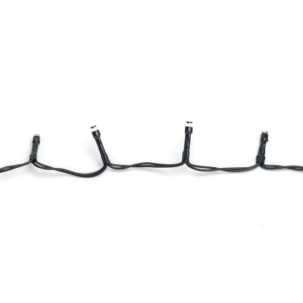 Aigostar - Ghirlandă LED pentru exterior, 100 LED, 8 moduri, alimentare 3x AA, 5,3 m, IP44, alb rece