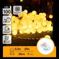 Aigostar - Ghirlandă LED pentru exterior 100xLED/3xAA/8 funcții 10,3 m IP44 alb cald