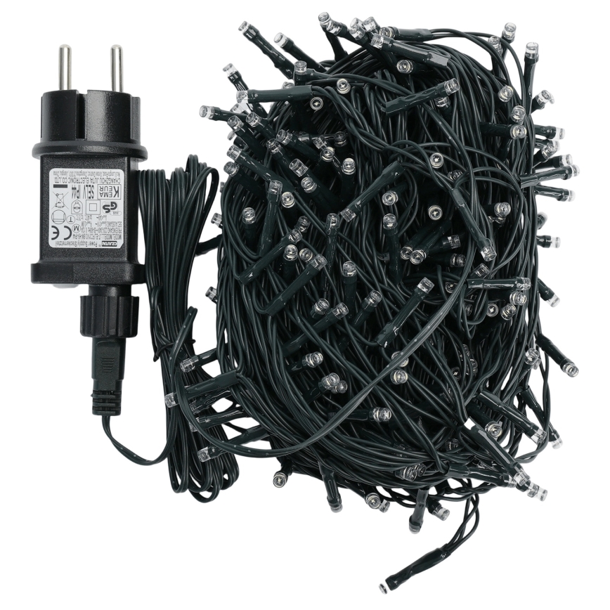 Aigostar - Ghirlandă LED pentru exterior, 200 LED, 8 funcții, 20 m, IP44, alb rece