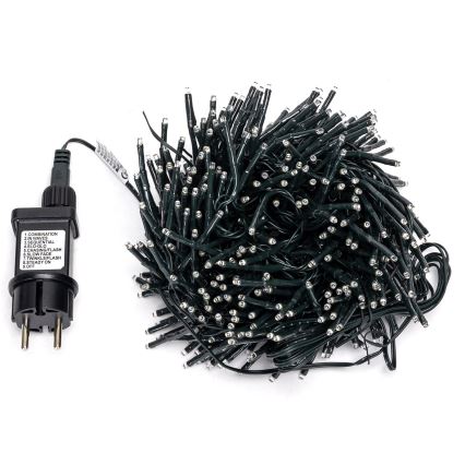 Aigostar - Ghirlandă LED pentru exterior, 400 LED-uri, 8 funcții, 13 m, IP44, alb rece