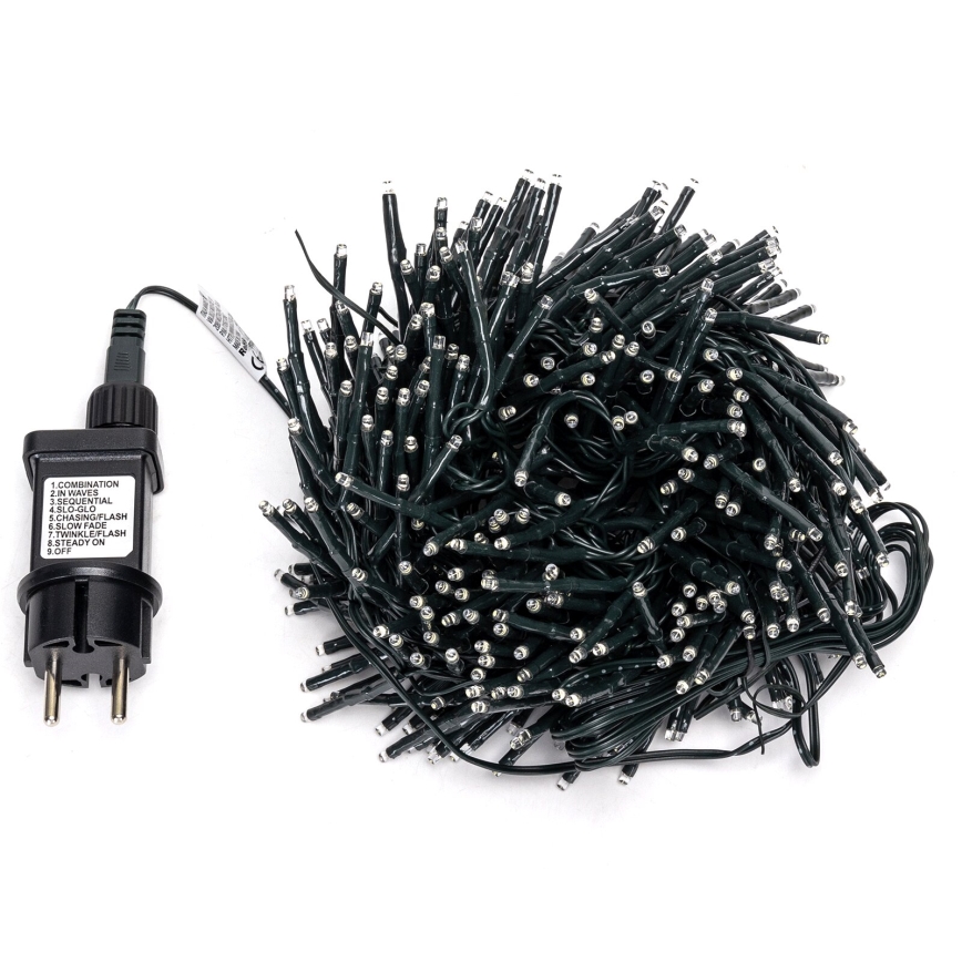 Aigostar - Ghirlandă LED pentru exterior, 400 LED-uri, 8 funcții, 13 m, IP44, alb rece