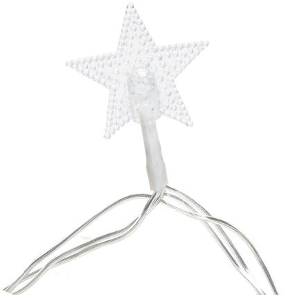 Aigostar - Ghirlandă LED pentru exterior, 50 LED, 8 funcții, 8 m, IP44, alb cald