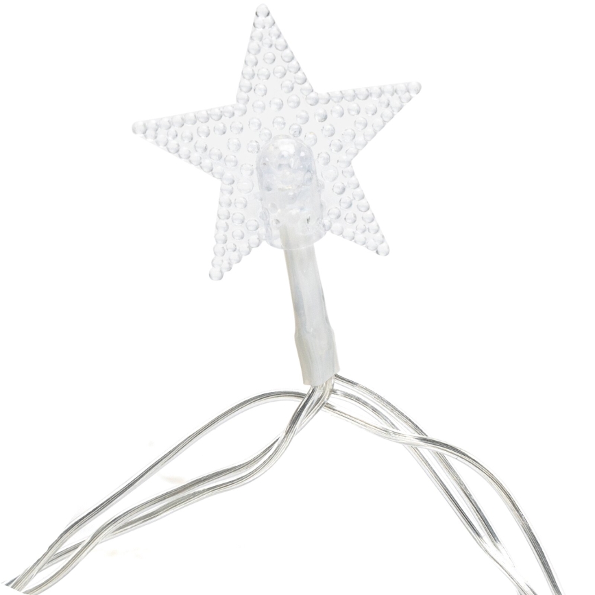 Aigostar - Ghirlandă LED pentru exterior, 50 LED, 8 funcții, 8 m, IP44, alb cald
