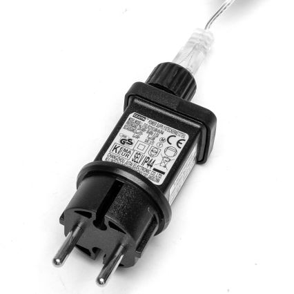 Aigostar - Ghirlandă LED pentru exterior, 50 LED, 8 funcții, 8 m, IP44, alb cald
