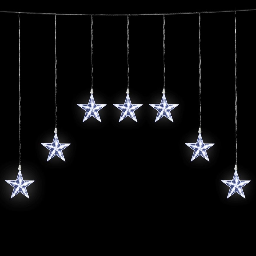 Aigostar - Ghirlandă LED pentru exterior, 70xLED, 1,2x1m, IP44, alb rece, stele