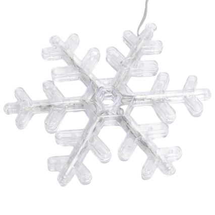 Aigostar - Ghirlandă LED de exterior, 84 LED, 8 funcții, 1,2 x 1 m, IP44, alb cald, cu fulgi