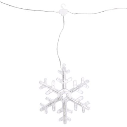 Aigostar - Ghirlandă LED pentru exterior, 84 LED, 8 funcții, 1,2 x 1 m, IP44, alb rece, fulgi de zăpadă