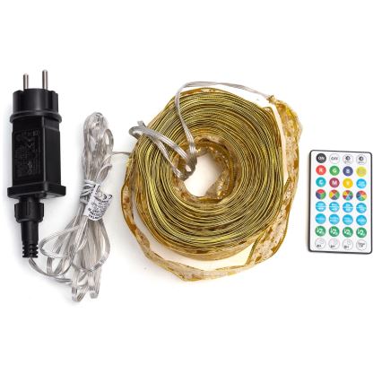 Aigostar - Șir luminos inteligent LED RGBICW MESH de exterior, 100 LED, 10 m, IP44, cu telecomandă