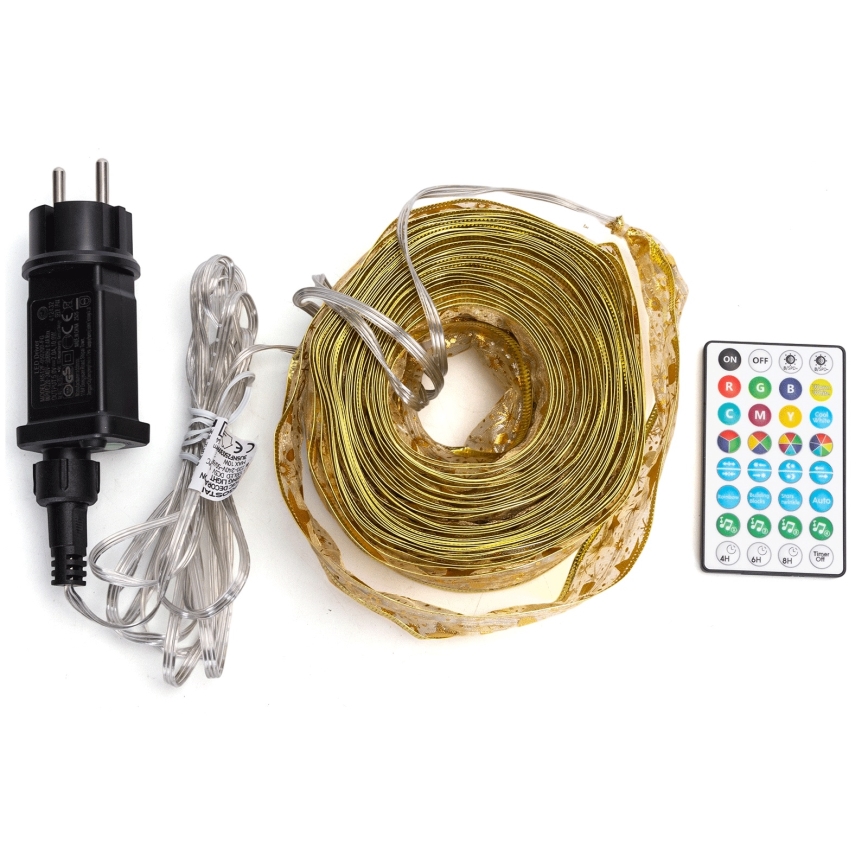Aigostar - Șir luminos inteligent LED RGBICW MESH de exterior, 100 LED, 10 m, IP44, cu telecomandă