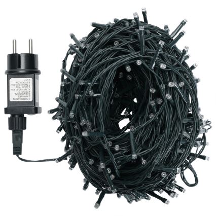 Aigostar - Ghirlandă LED exterioară de Crăciun, 500 LED, 8 moduri, 50 m, IP44, multicolor