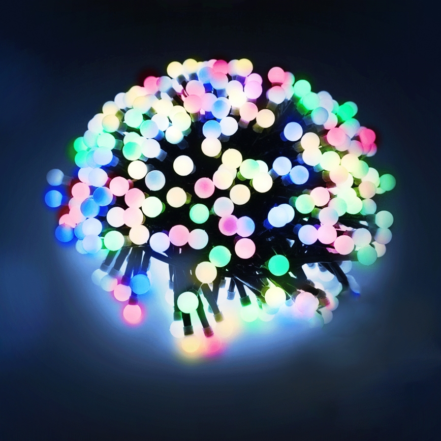 Aigostar - Ghirlandă LED decorativă pentru exterior, 100 LED-uri, 8 funcții, 10 m, IP44, multicoloră