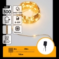 Aigostar - Ghirlandă LED solară de Crăciun 300xLED/8 funcții 32m IP65 alb cald 1200 mAh