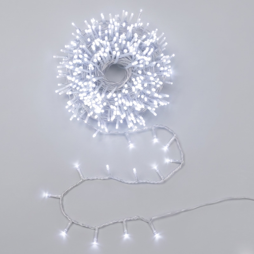 Aigostar - Ghirlandă luminoasă de Crăciun pentru exterior 2000xLED/8 funcții 103m IP44 alb rece