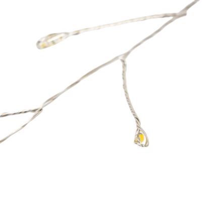 Aigostar - Ghirlandă luminoasă de exterior pentru Crăciun, 300 LED/8 funcții, 3x AA, 9,3 m, IP44, alb cald