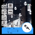 Aigostar - Ghirlandă luminoasă LED pentru exterior, 120 LED-uri / 8 funcții, 3x0,6m, IP44, alb rece + telecomandă