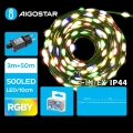 Aigostar - Ghirlandă luminoasă LED pentru exterior, 500 LED, 8 funcții, 53 m, IP44, multicolor