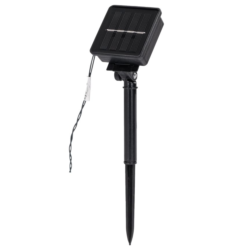 Aigostar - Ghirlandă solară de Crăciun cu 200 LED, 8 moduri, 22 m, IP65, alb cald, 800 mAh
