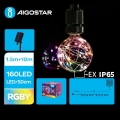 Aigostar - Ghirlandă solară de Crăciun cu LED 20xLED/8 funcții 11,5m IP65 multicolor