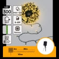 Aigostar - Ghirlandă solară de Crăciun cu LED 300xLED/8 funcții 32m IP65 alb cald 1200 mAh