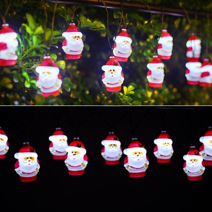 Aigostar - Ghirlandă solară LED 10xLED/3,8 m IP44 alb rece 400 mAh