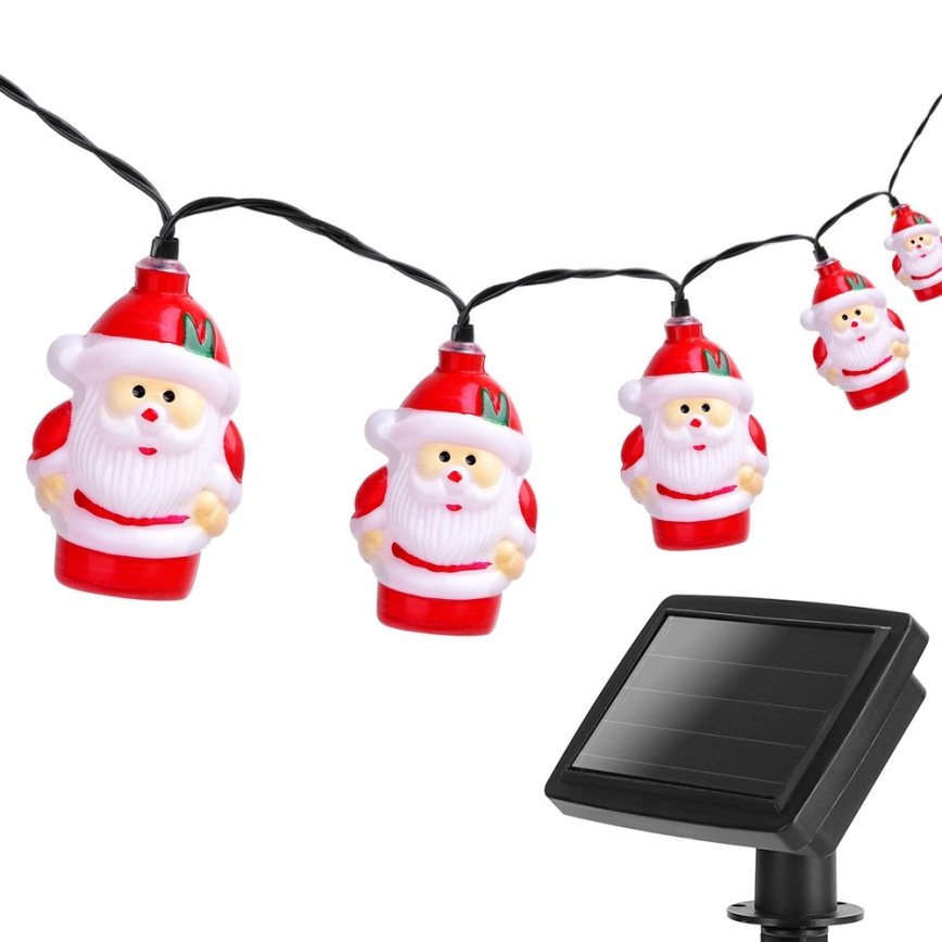 Aigostar - Ghirlandă solară LED 10xLED/3,8 m IP44 alb rece 400 mAh