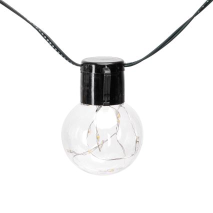 Aigostar - Ghirlandă solară LED, 20 LED, 8 funcții, 11,5 m, IP65, multicoloră