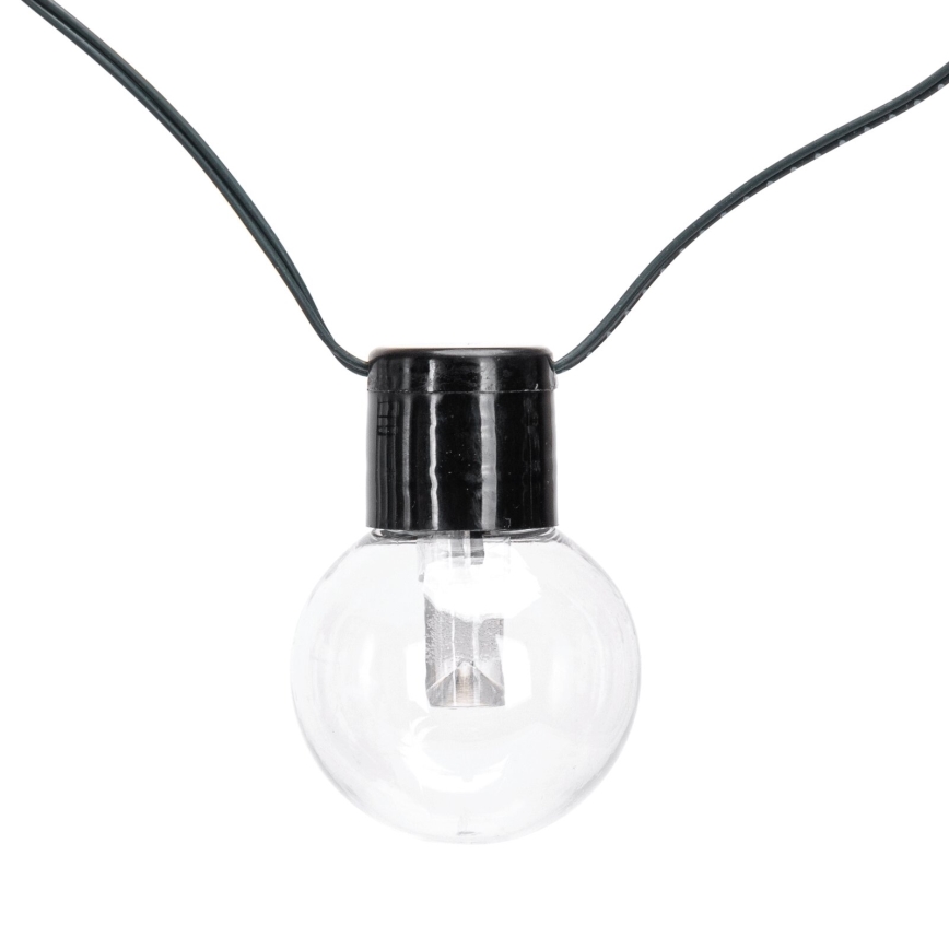 Aigostar - Ghirlandă solară LED, 20 LED, 8 moduri, 11,5 m, IP65, multicolor