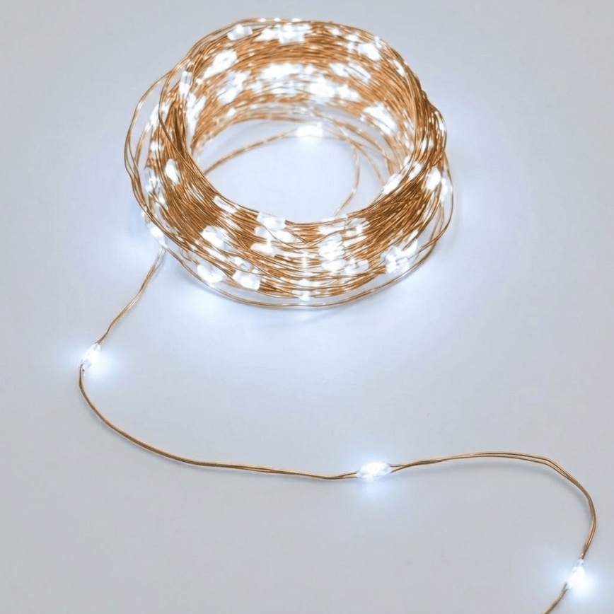 Aigostar - Ghirlandă solară LED 200xLED/8 funcții 22 m IP65 alb rece 800 mAh