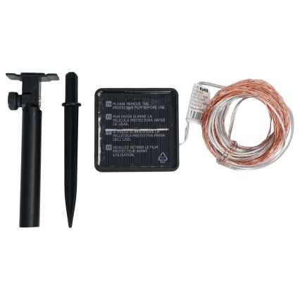 Aigostar - Ghirlandă solară LED 200xLED/8 funcții 22 m IP65 alb rece 800 mAh