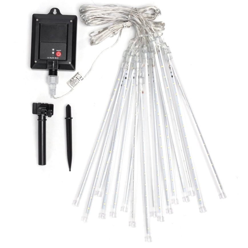 Aigostar - Ghirlandă solară cu LED, 384 LED, 13 m, IP65, 1200 mAh, alb rece