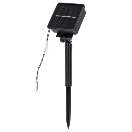 Aigostar - Ghirlandă solară de Crăciun cu 200 LED, 8 funcții, 22 m, IP65, multicoloră, 800 mAh