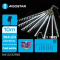 Aigostar - Ghirlandă solară LED de Crăciun 384xLED/13m IP65 1200 mAh alb rece