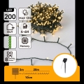 Aigostar - Ghirlandă solară LED pentru Crăciun 200xLED/8 funcții, 22 m, IP65, alb cald, 800 mAh