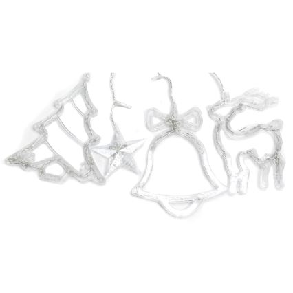 Aigostar - Ghirlandă LED de exterior pentru Crăciun, 120 LED, 8 funcții, 3x0,6 m, IP44, lumină albă rece + telecomandă