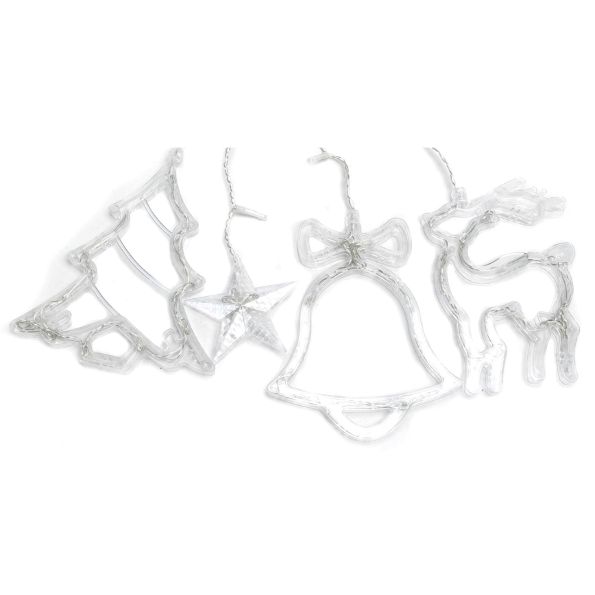 Aigostar - Ghirlandă LED de exterior pentru Crăciun, 120 LED, 8 funcții, 3x0,6 m, IP44, lumină albă rece + telecomandă