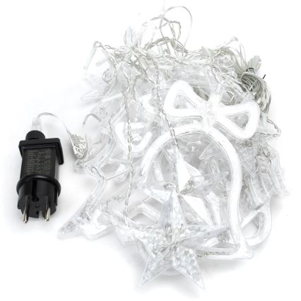 Aigostar - Ghirlandă LED de exterior pentru Crăciun, 120 LED, 8 funcții, 3x0,6 m, IP44, lumină albă rece + telecomandă