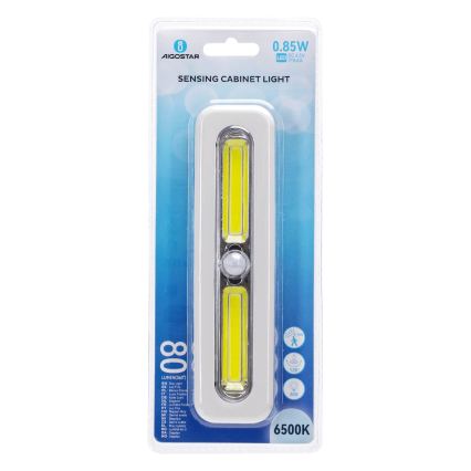 Aigostar - Iluminare LED pentru dulap cu senzor de mișcare LED/3xAAA 6500K alb