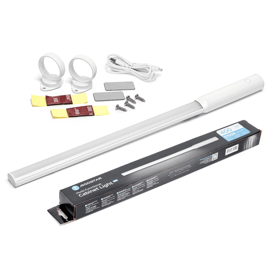 Aigostar - Iluminare LED pentru dulap cu senzor de mișcare LED/5W/5V 5700K alb