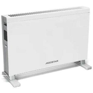 Aigostar - Încălzitor electric/convector cu afișaj LCD ECO/1250/2000W/230V + telecomandă